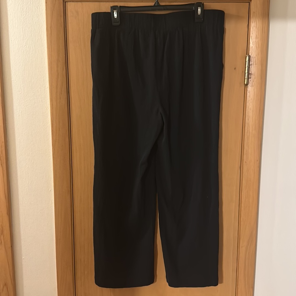 NYDJ Women’s Gauze Wide Leg Pull On Ankle Pants New Black Size 10 - Picture 5 of 12